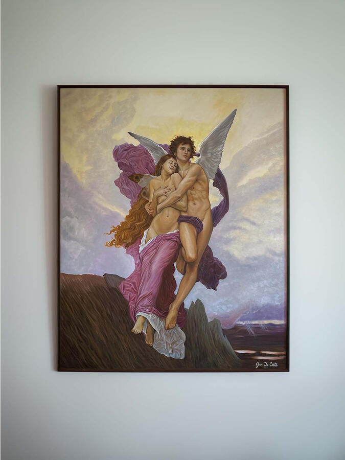 oil painting copy of The Abduction of Psyche made by juan da corte