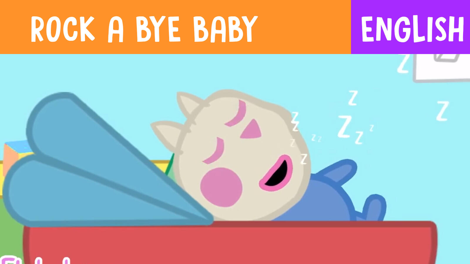 2D educational kids animation for rock a bye baby nursery rhyme by Juan Da Corte