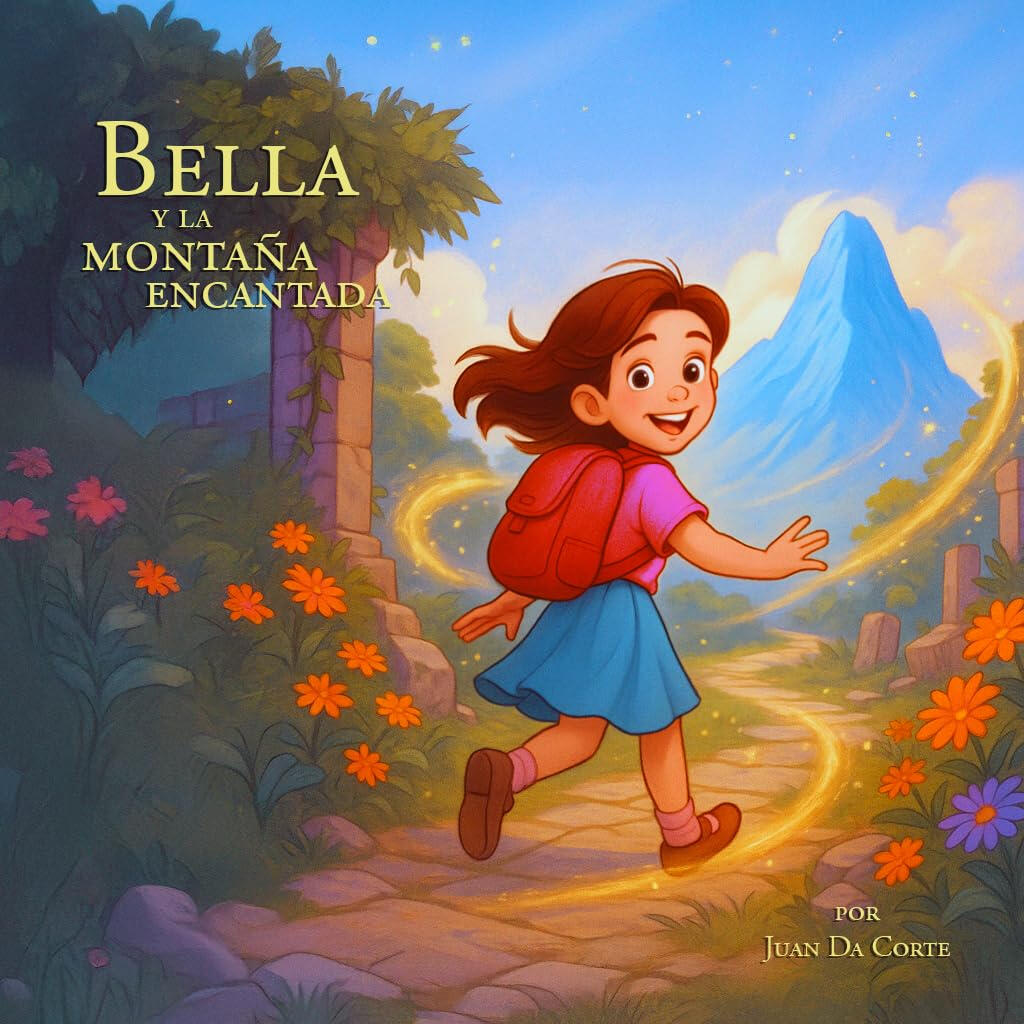 Original Spanish children's book Bella y la Montaña Encantada written and illustrated by Juan Da Corte
